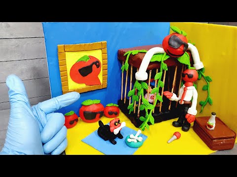 Friday Night Funkin' TOMATO DUDE Room Ft  BOYFRIEND in Jail FNF Clay Mod TUTORIAL 2021 BF vs Tomato