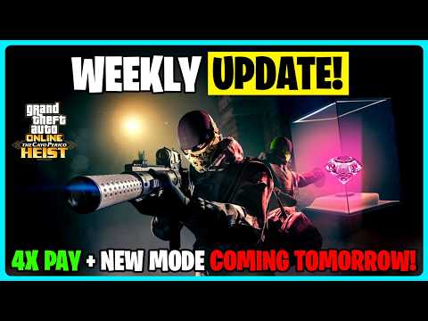 GTA ONLINE WEEKLY UPDATE! 4X MONEY & CAYO DIAMOND BOOST!