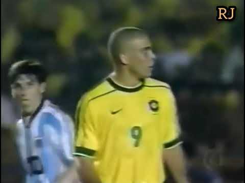 Brasil 0 x 1 Argentina. Amistoso de 1998.