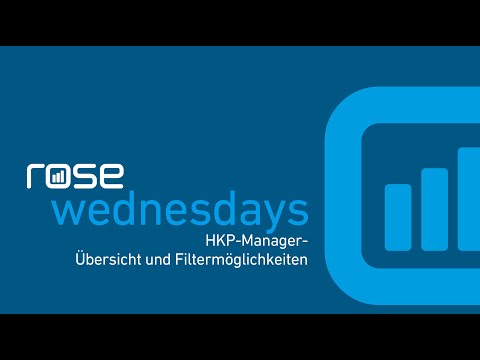 rose-wednesday: Schwerpunkt HKP Manager