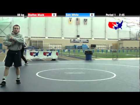 University Nat`ls FS  60 kg: Shelton Mack vs. Sam White