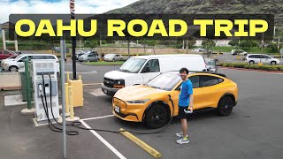 I Try Every DCFC Station On Oahu! Mustang Mach-E Hawaiian Road Trip