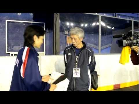 Soke Yoshimi Inoue meets with Rika Usami - Paris Championships 2012 | WORLD KARATE FEDERATION