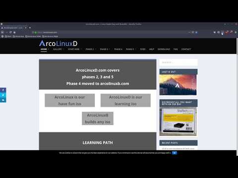 ArcoLinux : 1084 installation of Herbstluftwm on ArcoLinuxD 1/2