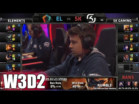 Elements vs SK Gaming | S5 EU LCS Spring 2015 Week 3 Day 2 | EL vs SK W3D2G5 VOD 60FPS
