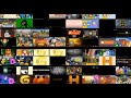Alphabet Character Elimination Episodes Superparison Quadparison V2