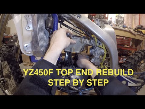 06'-09' YZ450F Top End Rebuild (How to) Pt.1 Disassembly