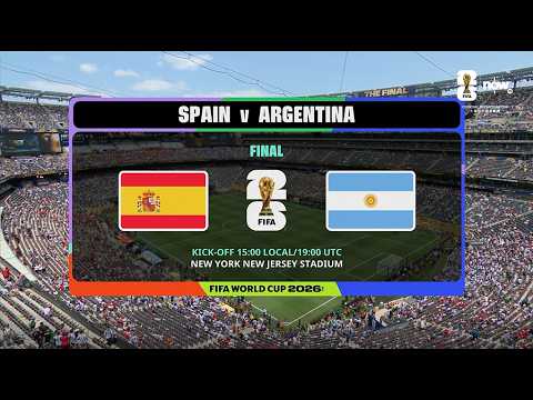【FIFA世界盃2026】決賽 - 西班牙 對 阿根廷