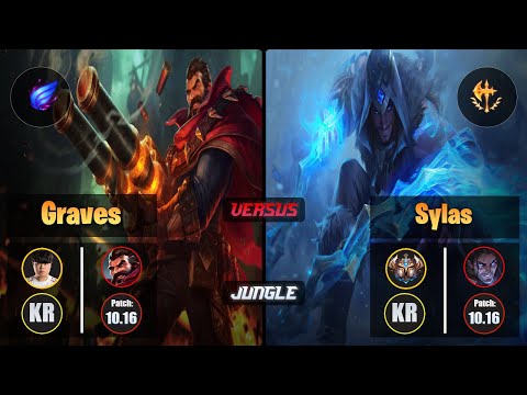 Clid GRAVES (Jungle) [Phase Rush] VS SYLAS - Challenger KR Patch 10.16