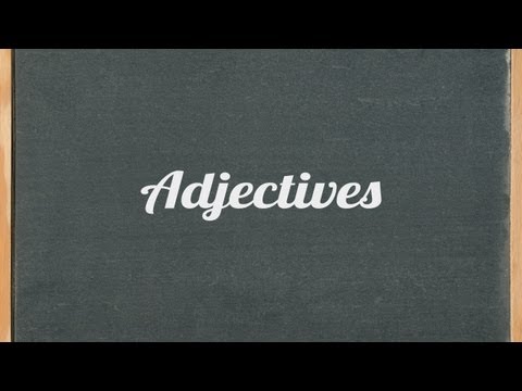 形容詞 - 英文法チュートリアルビデオレッスン (Adjectives - English grammar tutorial video lesson)