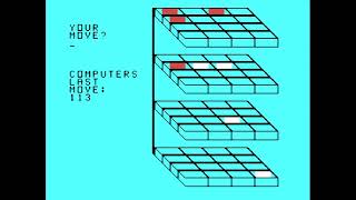 3-D Tic-Tac-Toe for the TI-99/4A