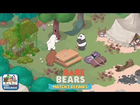 We Bare Bears: Match3 Repairs - Time to clean up the Campground (Cartoon Network Games)