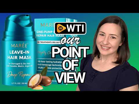 MAREE Deep Conditioning Leave-In Hair Mask for Damaged Hair – Keratin Hair Treatment with Biotin - WTI product video review