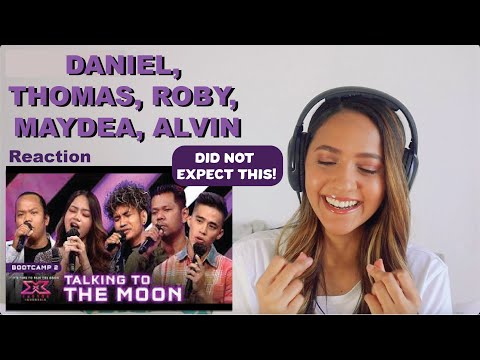 TALKING TO THE MOON | X Factor Indonesia 2021| Daniel, Thomas, Roby, Maydea & Alvin | REACTION!!