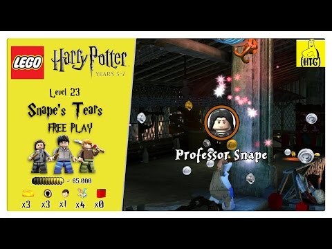 Lego Harry Potter Years 5-7: Lvl 23 / Snape's Tears FREE PLAY (All Collectibles) - HTG