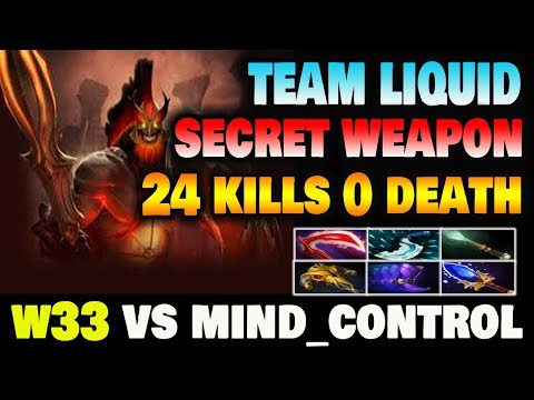 W33 MARS VS MIND CONTROL 24 Kills | W33 New Hero Dota2 7.22