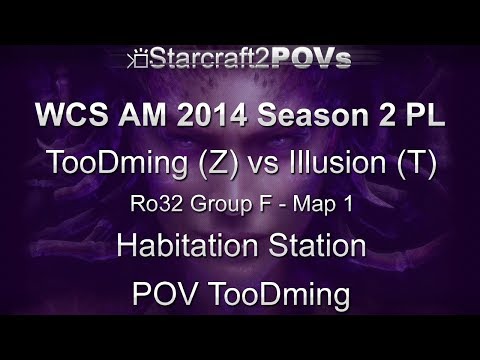 SC2 HotS - WCS AM 2014 S2 PL - TooDming vs Illusion - Ro32 Group F - Map 1 - Hab Station - TooDming