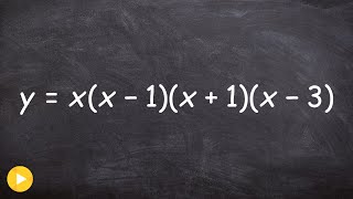 Sketch the graph of a factored polynomial using multiplicity
