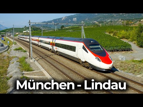 Quer durch Bayern | 4K Führerstandsmitfahrt: München - Lindau Reutin | Alstom ETR 610 – Neigetechnik