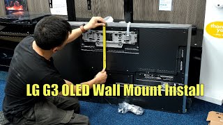 LG G3 OLED Wall Mount Installation, the easy way!