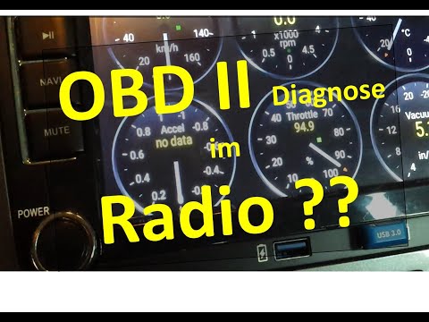 OBD2 diagnose übers Radio ? Ein OBD2 Adapter auf´s Radio im Auto übertragen, auslesen, Fehler suchen