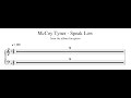 McCoy Tyner - Speak Low - Piano Transcription (Sheet Music in Description)