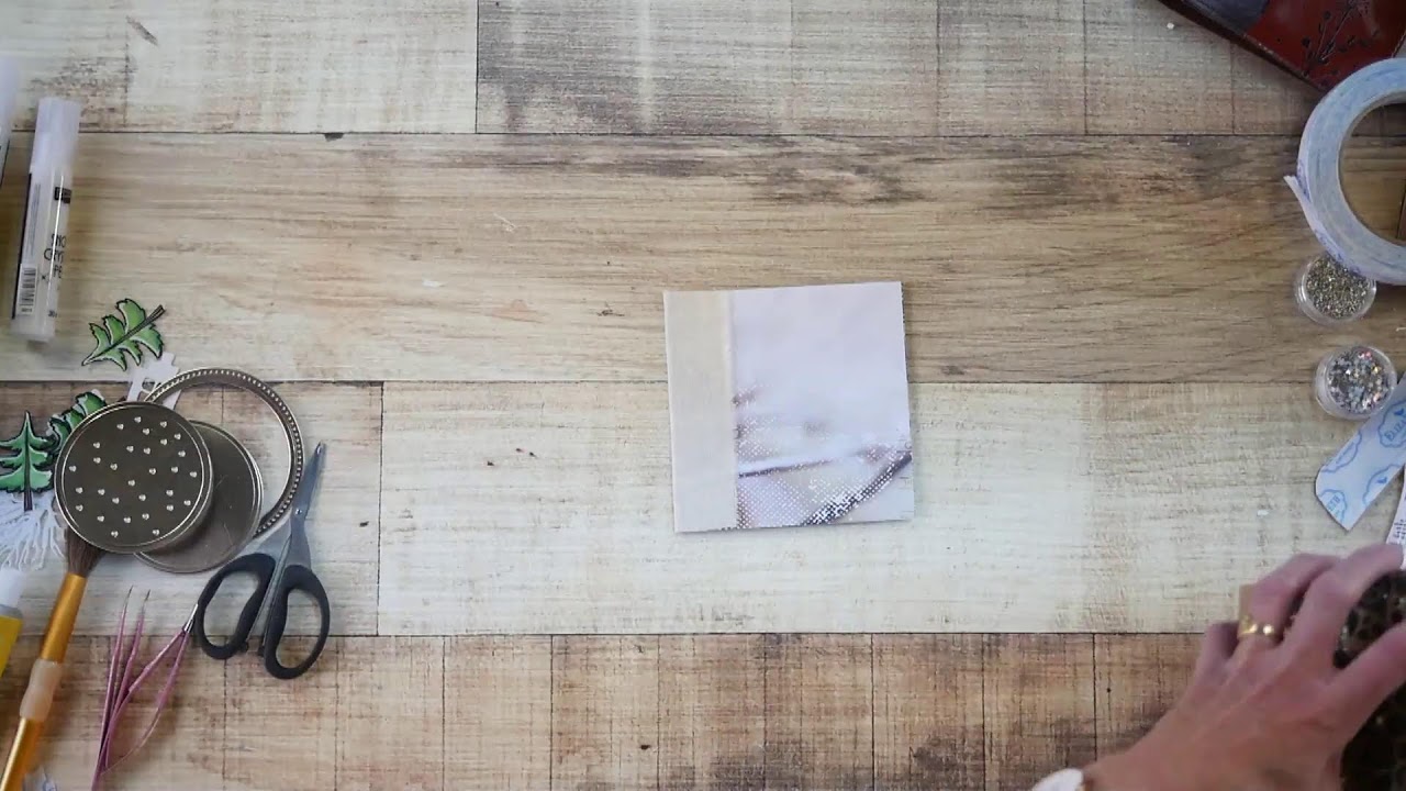 Sparkling Winter Shaker Card |  Facebook LIVE with Els