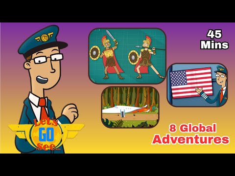 🗺️ Explore Ancient Rome 🇮🇹 | ✈️ Let's Go See Full Episodes Compilation 👨✈️ - Kingdom Kids Zone, Little Learners - Let's Go See