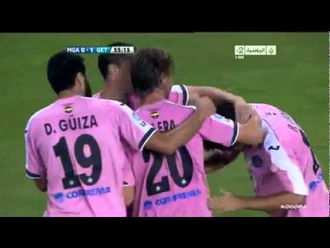 Gol Pedro Leon de volea Malaga Vs Getafe