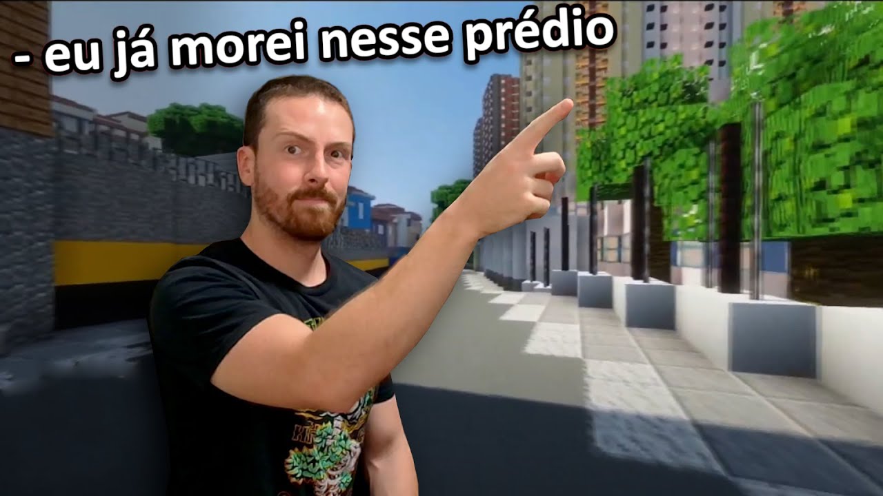 Visitando lugares que já morei (no Minecraft PLANETA TERRA)