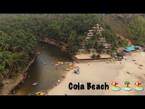 Goa-Cola Beach Drone Shots | Hidden Beach of South Goa | Dji Mini 2