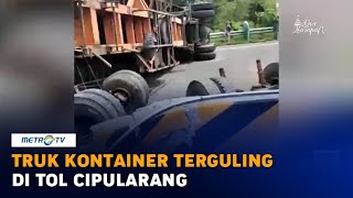 Download lagu Truk Kontainer Terguling di Tol Cipularang mp3