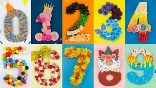 DIY Number Decoration for Impressive Birthday & Anniversary Party | 10 Number Decoration Ideas