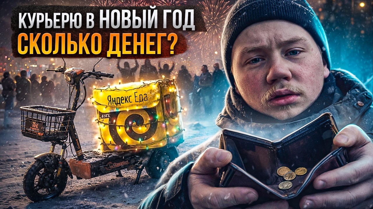 Сколько я заработал курьером 31-го декабря на ЭЛЕКТРОВЕЛОСИПЕДЕ?