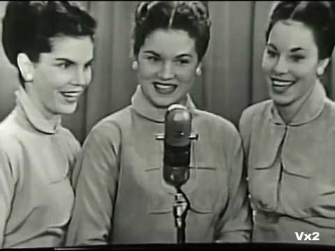 The McGuire Sisters win Godfrey's Talent Scouts, Dec. 1, 1952.