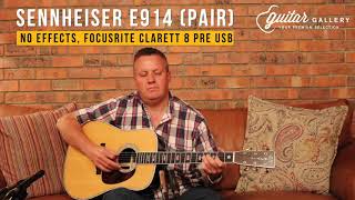 Video thumbnail for AKG C451B vs Sennheiser E914 for Acoustic Guitar Recording by Guitar Gallery