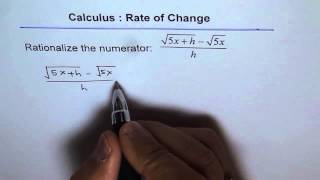 Rationalize Numerator Basic Concept