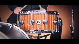 Video thumbnail for DW Collectors 14x6.5" Cherry/Mahogany Snare Drum by Peter Lewis