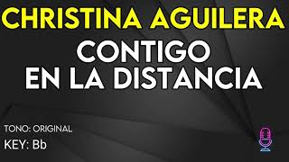 Christina Aguilera - Contigo En La Distancia - Karaoke Instrumental