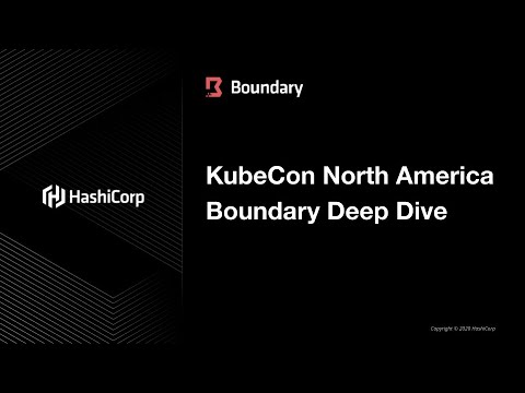 KubeCon North America - Boundary & Kubernetes: Identity-Based Access for Dynamic Infrastructure