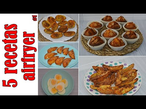 Miniatura del vídeo con 5 recetas fáciles para freidora de aire