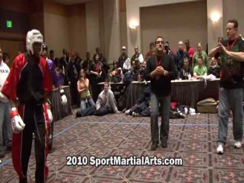 Chance Turner v Kodaq Wray - Men's team sparring - 2010 Amerikick Internationals