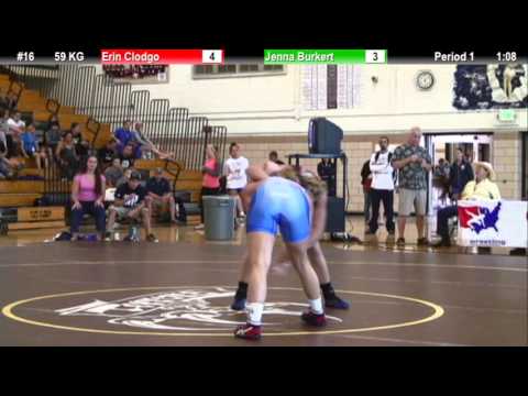 WM 59 KG Erin Clodgo (Sunkist Kids) vs Jenna Burkert (NYAC/USOEC)