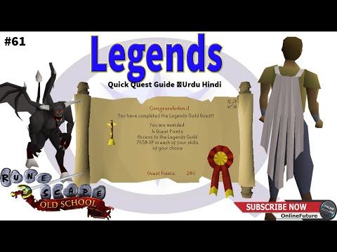 OSRS│How To Complete Legends Quest 2020 │Quick Quest Guide │Urdu Hindi