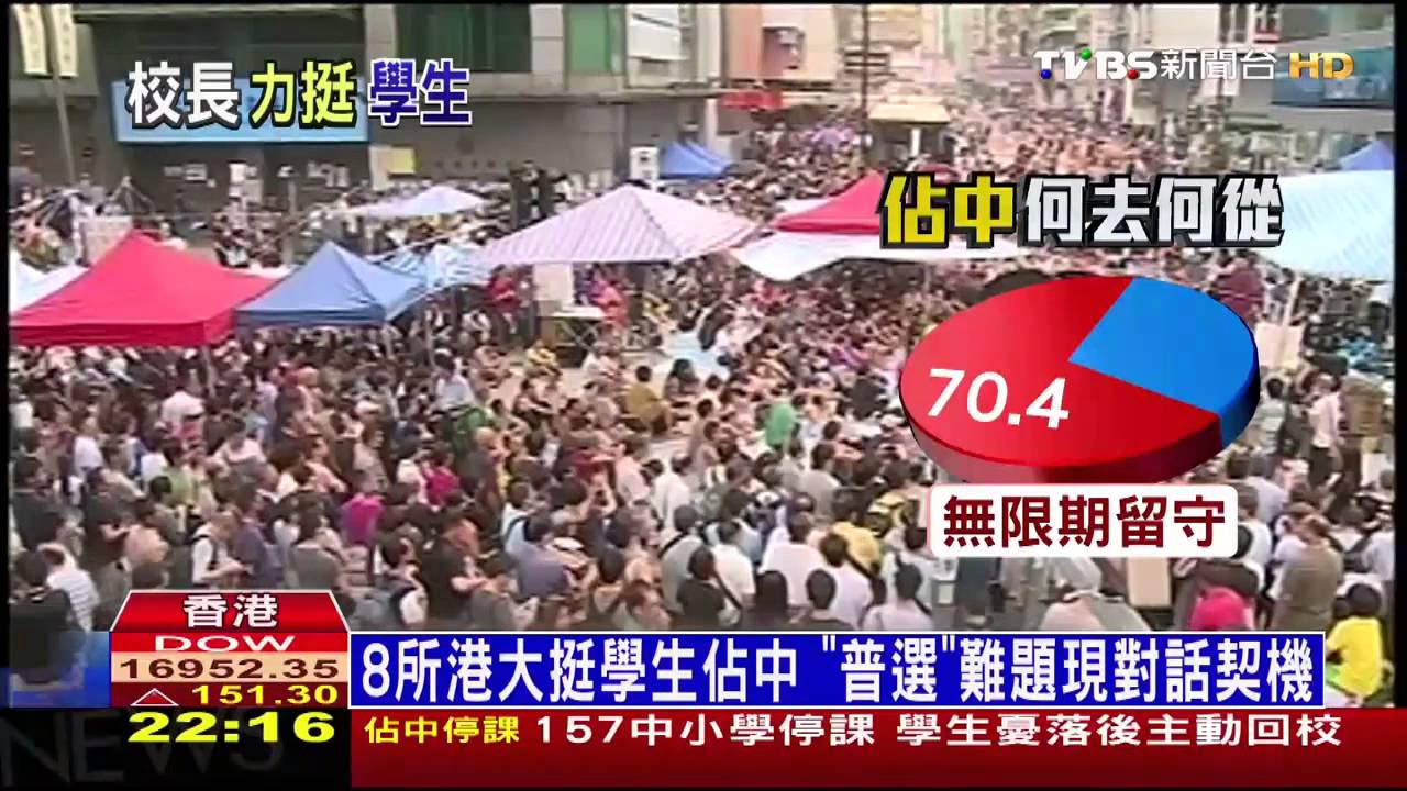 香港佔中／8所港大挺學生佔中　「普選」難題現對話契機