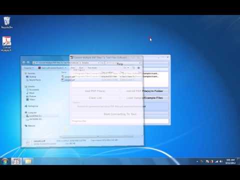 Convert Multiple PDF Files To Text Files Software