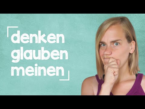 German Lesson (69) - The Verb "to think" - B1/B2