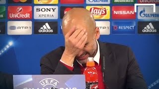 Pep forgets which language he