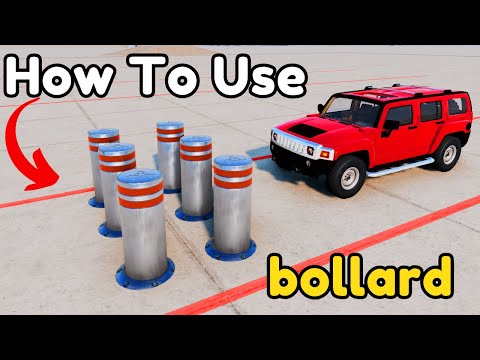 How To Use Bollards in Beamng drive - Urdu/Hindi Guide