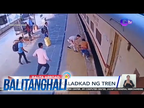 Lalaki, nakaladkad ng tren sa India BT